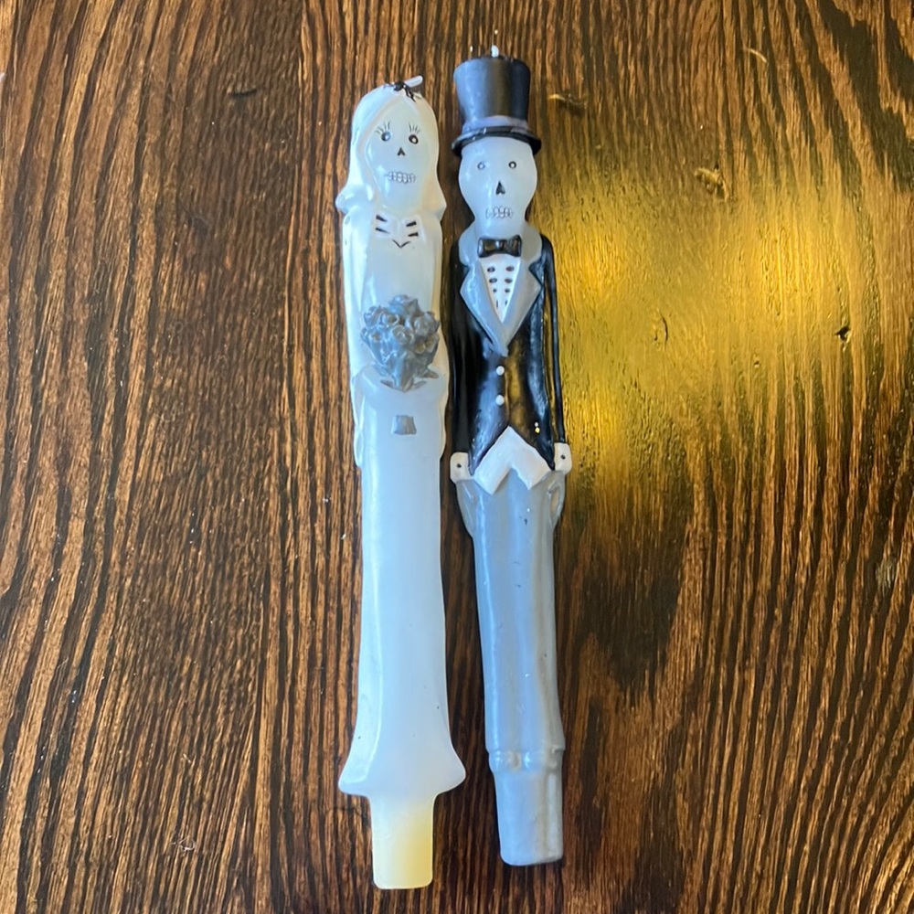 Vintage Day of the Dead Candles